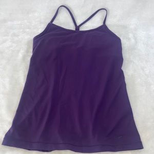 Teen Purple plum nike sports bra tank top